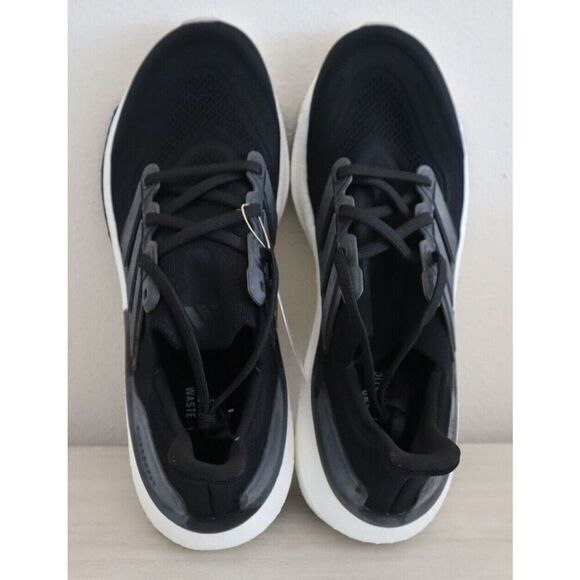 Adidas GY9353 Women's Sz 12 Core Black/White UltraBoost Light Running Shoes - Picture 2 of 12